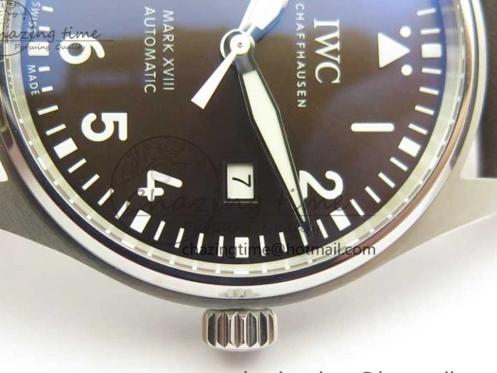 MIROTIME 0310 Practical MARK XVIII ANTOINE DE SAINT EXUPÉRY IW327003 SS MKS 1:1 Best Edition on Brown Leather MIYOTA 7193